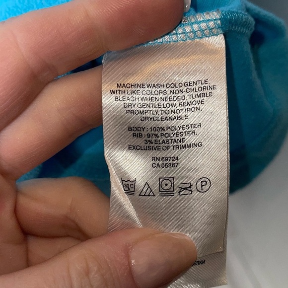 COLUMBIA Blue 1/4 Zip Pullover Fleece Jacket M - Picture 5 of 5